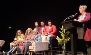 Stefanie DeLuca presenting at the 25th anniversary event for the landmark Thompson v. HUD case